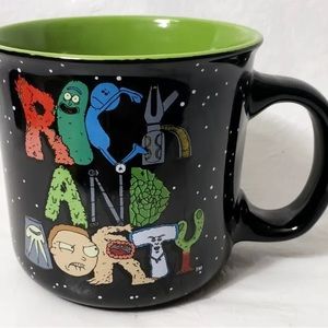 Rick & Morty 20oz coffee mug. Swimpickle Rick Mr. Meesheeks Cartoon Network.